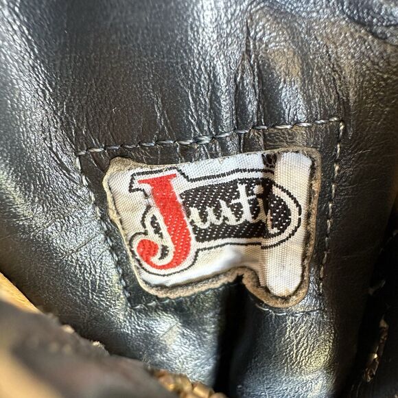 Justin Roper Boots Womens Size 5.5 B‎ Navy Blue Western Cowgirl Rodeo Workwear - Picture 10 of 13